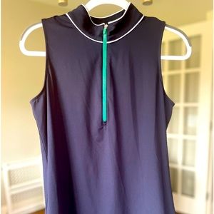 JoFit Women’s Zip Front Sleeveless Polo. Large.